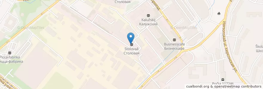 Mapa de ubicacion de Столовая en Rusia, Центральный Федеральный Округ, Москва, Юго-Западный Административный Округ, Район Черёмушки.