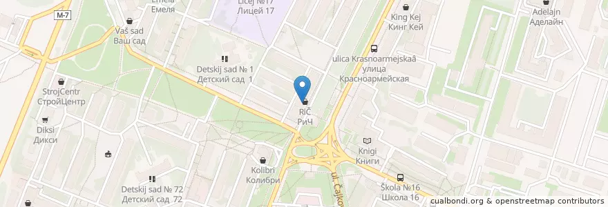Mapa de ubicacion de Тест en روسيا, Центральный Федеральный Округ, فلاديمير أوبلاست, Городской Округ Владимир.
