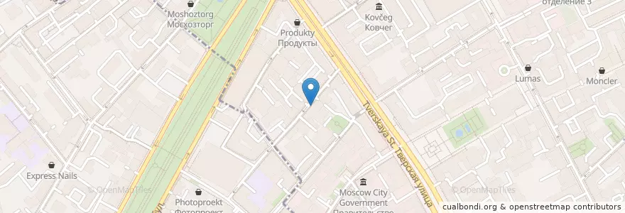 Mapa de ubicacion de Chelsea en 러시아, Центральный Федеральный Округ, Москва, Центральный Административный Округ, Тверской Район.