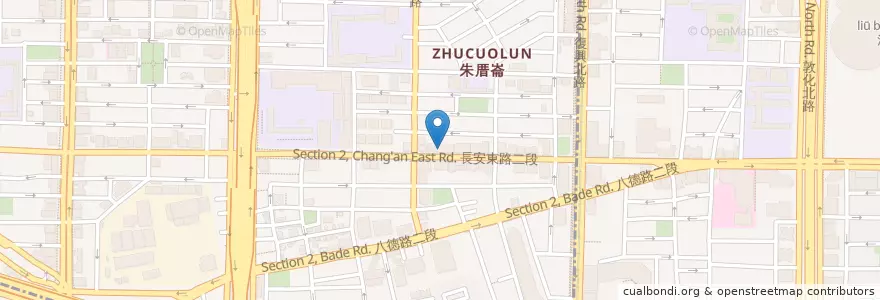 Mapa de ubicacion de 烤蕃薯 en Taiwan, New Taipei, Taipei, Zhongshan District.