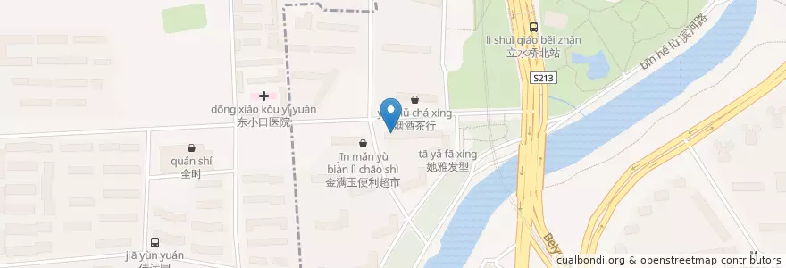 Mapa de ubicacion de 沙县小吃 en 中国, 北京市, 河北省, 朝阳区.