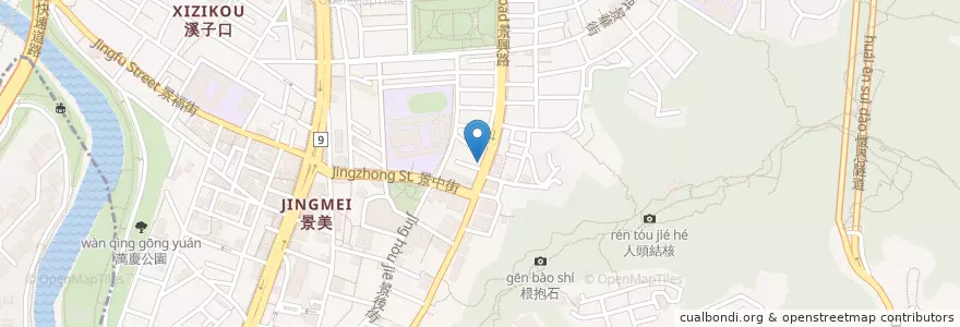 Mapa de ubicacion de 辣 四川成都小炒 en Taiwan, 新北市, Taipé, 文山區.
