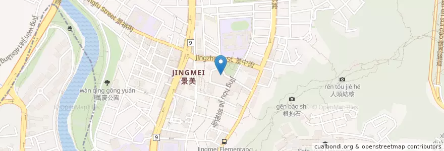 Mapa de ubicacion de 麥當勞 en 台湾, 新北市, 台北市, 文山区.