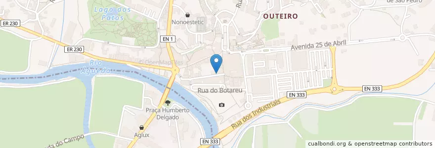 Mapa de ubicacion de Arco Velho en Portugal, Aveiro, Centro, Baixo Vouga, Águeda, Águeda E Borralha.