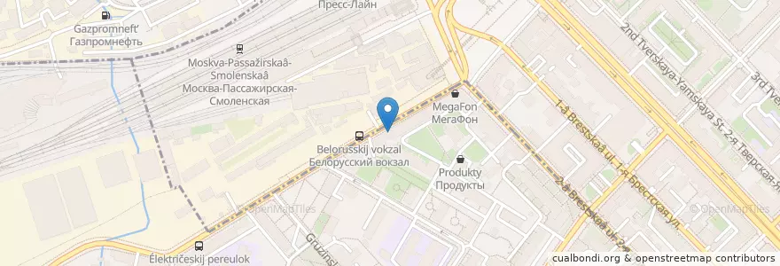Mapa de ubicacion de Шоколадница en روسيا, Центральный Федеральный Округ, Москва, Центральный Административный Округ, Тверской Район.