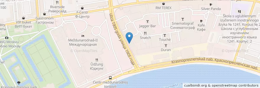 Mapa de ubicacion de Барашка en Russie, District Fédéral Central, Moscou, Центральный Административный Округ, Пресненский Район.