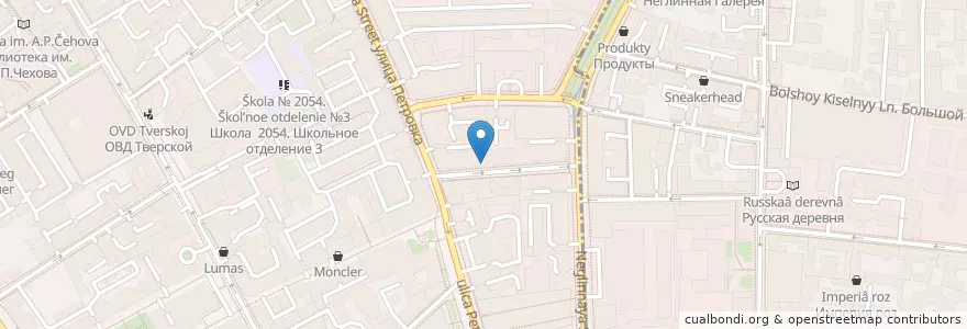 Mapa de ubicacion de Барашка en Rusland, Centraal Federaal District, Moskou, Центральный Административный Округ, Тверской Район.