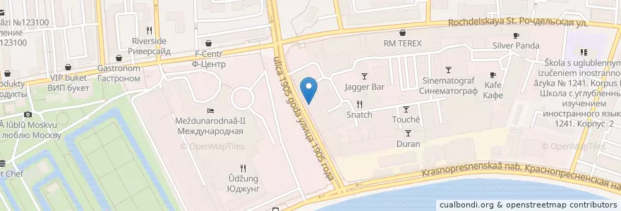 Mapa de ubicacion de Донна Маргарита en Rusia, Distrito Federal Central, Москва, Distrito Administrativo Central, Пресненский Район.