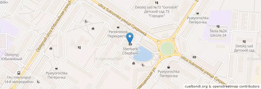 Mapa de ubicacion de Сбербанк en Россия, Центральный Федеральный Округ, Московская Область, Городской Округ Мытищи.
