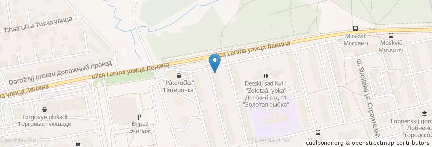 Mapa de ubicacion de Сбербанк en Rusia, Distrito Federal Central, Óblast De Moscú, Городской Округ Лобня.