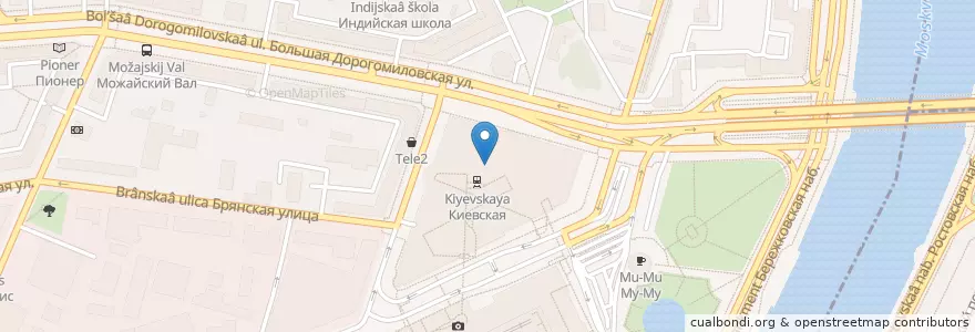 Mapa de ubicacion de Академия en Rusia, Центральный Федеральный Округ, Москва, Западный Административный Округ.