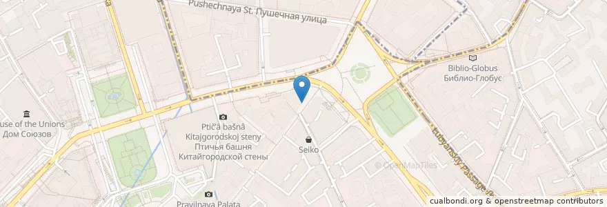 Mapa de ubicacion de Bon App en Russia, Distretto Federale Centrale, Москва, Центральный Административный Округ, Тверской Район.