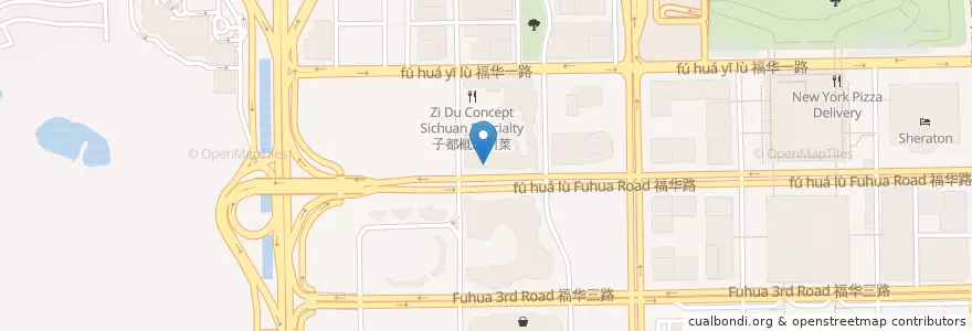 Mapa de ubicacion de McCawley's Irish Pub en 중국, 광둥성, 선전시, 福田区.