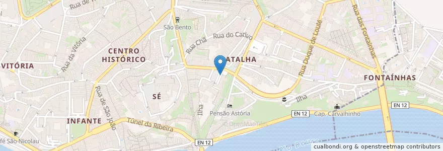 Mapa de ubicacion de Centro de Saúde da Batalha en Portugal, North, Área Metropolitana Do Porto, Porto, Porto, Cedofeita, Santo Ildefonso, Sé, Miragaia, São Nicolau E Vitória.