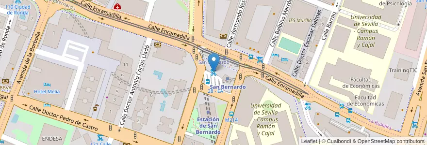 Mapa de ubicacion de 247 Avda. Ramón y Cajal en スペイン, アンダルシア州, Sevilla, セビリア.