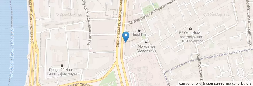 Mapa de ubicacion de Paul en Russia, Distretto Federale Centrale, Москва, Центральный Административный Округ, Район Арбат.