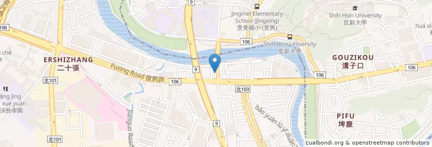 Mapa de ubicacion de 八廚師小籠湯包 en Taiwan, 新北市, 文山區, 新店區.