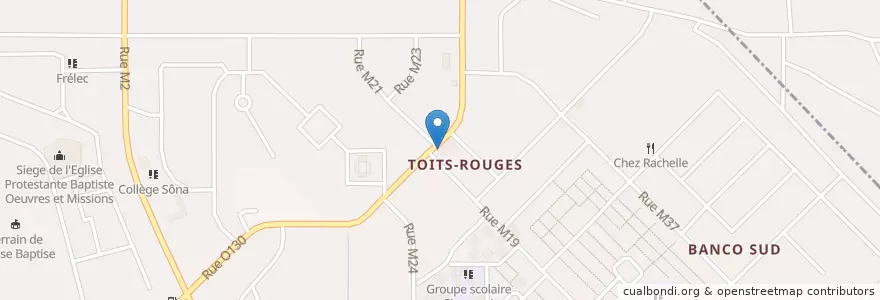 Mapa de ubicacion de Pharmacie Toits-Rouges en Côte D'Ivoire, Abidjan, Yopougon.