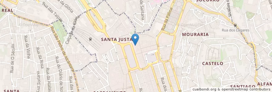 Mapa de ubicacion de McDonald's en البرتغال, Área Metropolitana De Lisboa, Lisboa, Grande Lisboa, لشبونة.