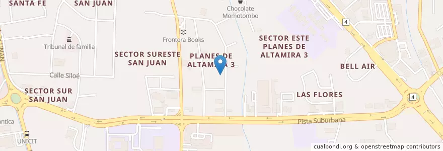 Mapa de ubicacion de Ristorante la Piazzetta en Nicarágua, Departamento De Managua, Managua (Municipio).
