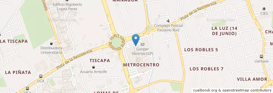 Mapa de ubicacion de Medco en Nikaragua, Departamento De Managua, Managua (Municipio).