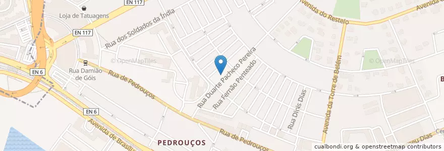 Mapa de ubicacion de Hamburgueria do Bairro en Portogallo, Área Metropolitana De Lisboa, Lisbona, Grande Lisboa, Lisbona, Belém.