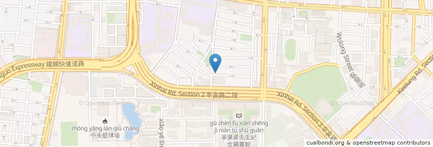 Mapa de ubicacion de 大李水餃 en 台湾, 新北市, 台北市, 大安区.