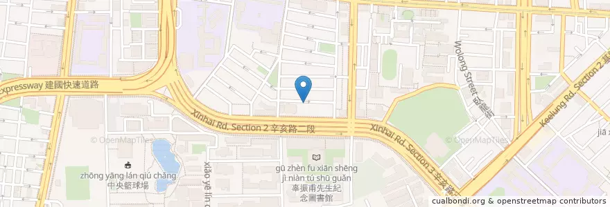 Mapa de ubicacion de 菁宏滷肉飯 en Тайвань, Новый Тайбэй, Тайбэй, Даань.