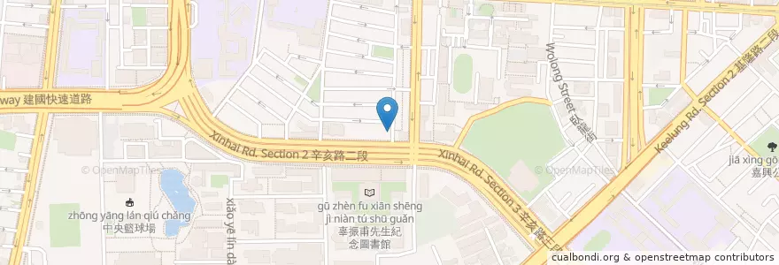 Mapa de ubicacion de 印渡風情 en Taïwan, Nouveau Taipei, Taipei, District De Daan.