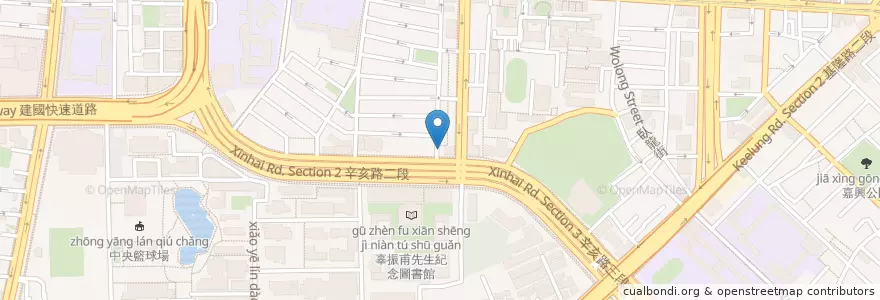 Mapa de ubicacion de Sir Yi Barbecued en Taiwan, New Taipei, Taipei, Da'an District.