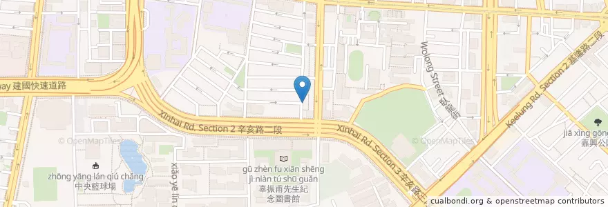 Mapa de ubicacion de 珍品味泰式炭烤 en تايوان, تايبيه الجديدة, تايبيه, 大安區.