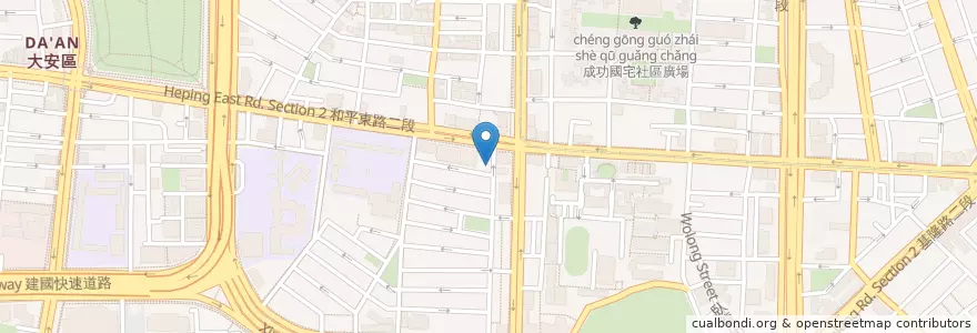 Mapa de ubicacion de 靚宅咖哩 en Tayvan, 新北市, Taipei, 大安區.