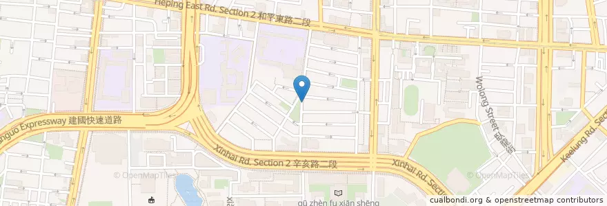 Mapa de ubicacion de 九品早餐店 en 台湾, 新北市, 台北市, 大安区.