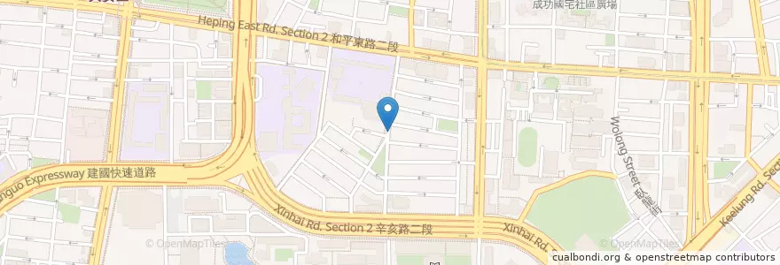 Mapa de ubicacion de 台越美食 en Taiwán, Nuevo Taipéi, Taipéi, 大安區.