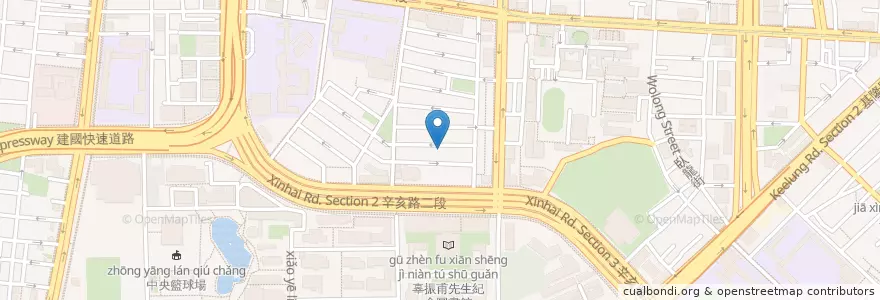 Mapa de ubicacion de 親來食堂 en Tayvan, 新北市, Taipei, 大安區.