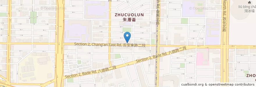 Mapa de ubicacion de 天使義大利麵 en Taiwan, 新北市, Taipei, 中山區.