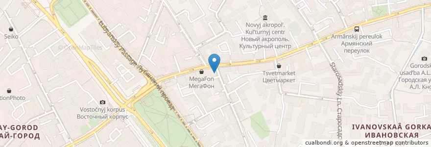 Mapa de ubicacion de Джаганнат en Rusya Federasyonu, Центральный Федеральный Округ, Москва, Центральный Административный Округ.