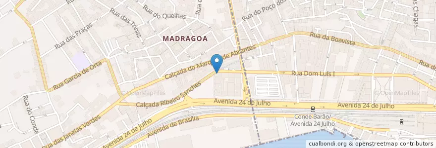 Mapa de ubicacion de F Microclub en Portekiz, Área Metropolitana De Lisboa, Lisboa, Grande Lisboa, Lizbon, Estrela.