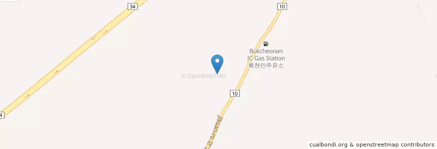 Mapa de ubicacion de 서북구 en Республика Корея, Чхунчхон-Намдо, 천안시, 서북구, 직산읍.