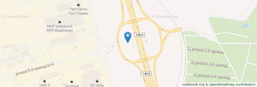 Mapa de ubicacion de Лукойл АЗС №411 en Rusia, Центральный Федеральный Округ, Белгородская Область, Старооскольский Городской Округ.
