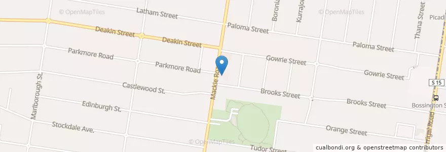 Mapa de ubicacion de Mackie Road Consulting Suites en 澳大利亚, 维多利亚州, City Of Glen Eira.