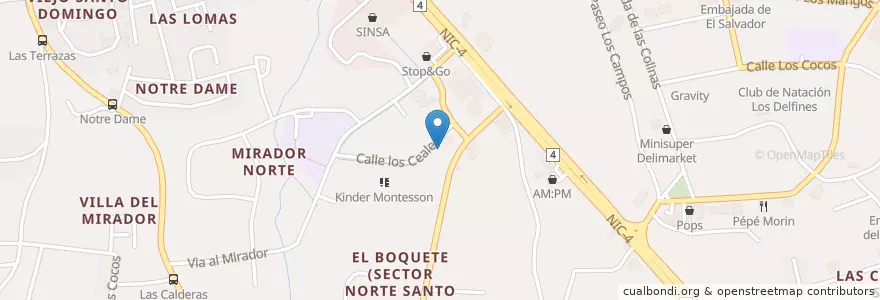 Mapa de ubicacion de Embajada de Colombia en 니카라과, Departamento De Managua, Managua (Municipio).