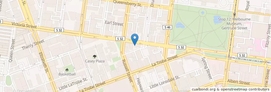 Mapa de ubicacion de Softwash Robo en Avustralya, Victoria, City Of Melbourne.