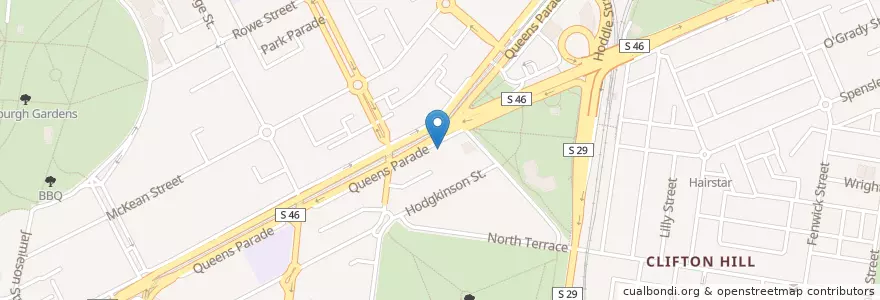 Mapa de ubicacion de Clifton Hill LPO en Australia, Victoria, City Of Yarra.