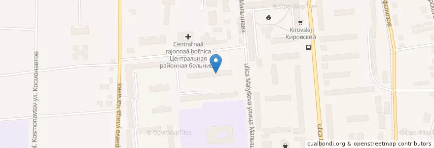 Mapa de ubicacion de Детская больница en Russland, Föderationskreis Ural, Oblast Swerdlowsk, Горнозаводской Управленческий Округ, Невьянский Городской Округ.