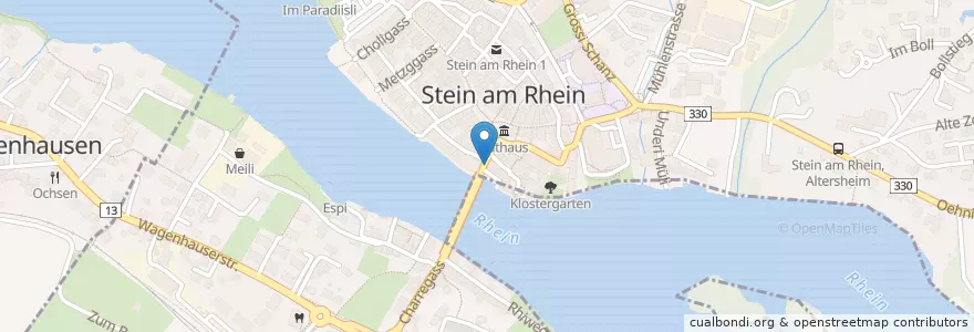 Mapa de ubicacion de Stadtbibliothek en Schweiz/Suisse/Svizzera/Svizra, Schaffhausen, Stein Am Rhein.
