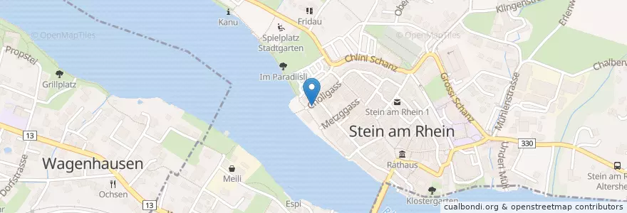 Mapa de ubicacion de Schiff en Schweiz/Suisse/Svizzera/Svizra, Schaffhausen, Stein Am Rhein.