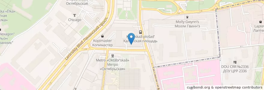 Mapa de ubicacion de La Provincia en Russia, Distretto Federale Centrale, Москва, Центральный Административный Округ, Район Якиманка.