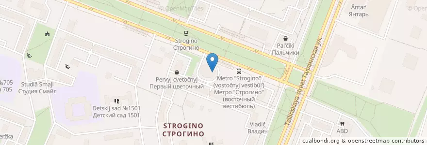 Mapa de ubicacion de ВТБ en روسيا, Центральный Федеральный Округ, Москва, Северо-Западный Административный Округ, Район Строгино.