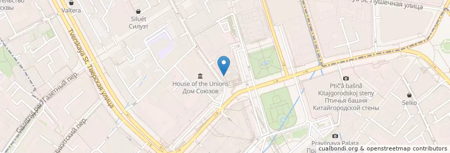 Mapa de ubicacion de Кабинет en Russland, Föderationskreis Zentralrussland, Moskau, Zentraler Verwaltungsbezirk, Тверской Район.